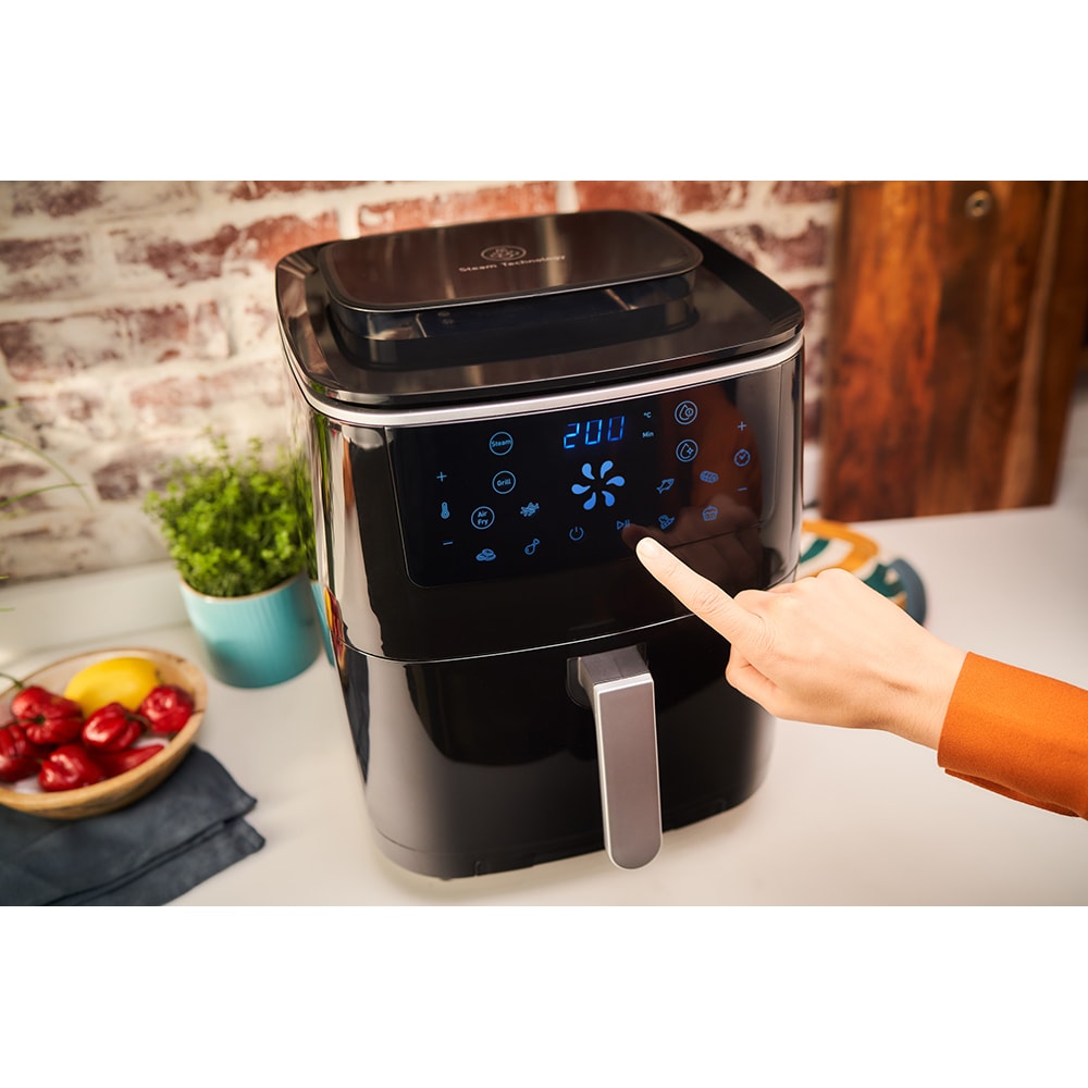 Friteuza cu aer cald TEFAL Easy Fry&Steam FW201815, 6.5l, 1.1kg, 1700W, negru