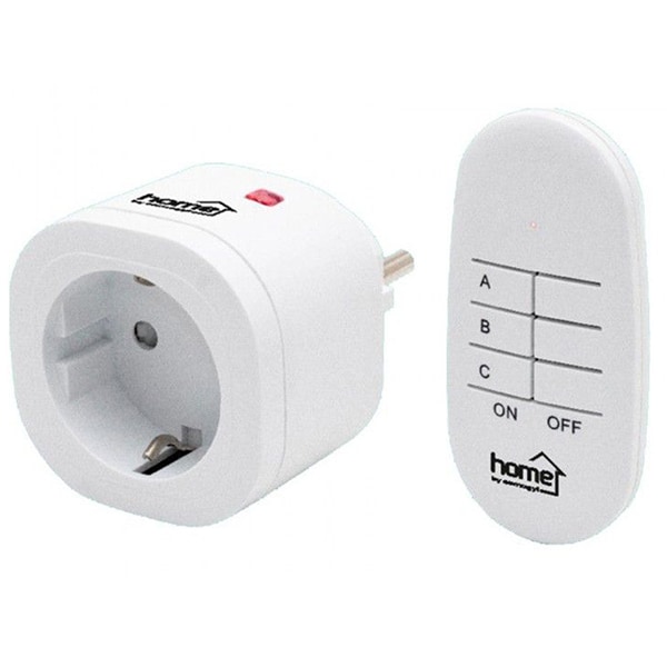Priza cu telecomanda HOME TH 3011, raza 40m, alb