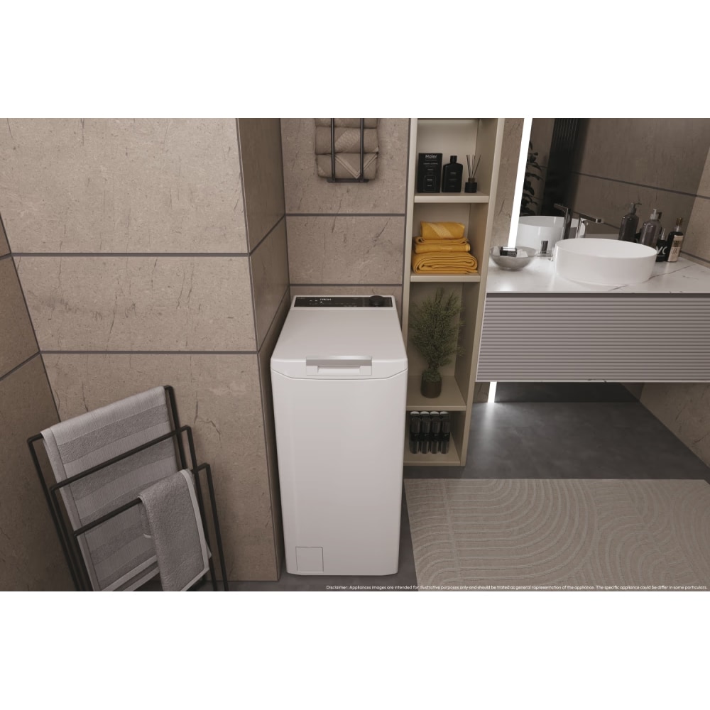 Masina de spalat rufe verticala HAIER THASN286TM5-S, Steam, Wi-Fi, 8 kg, 1200rpm, Clasa A, alb