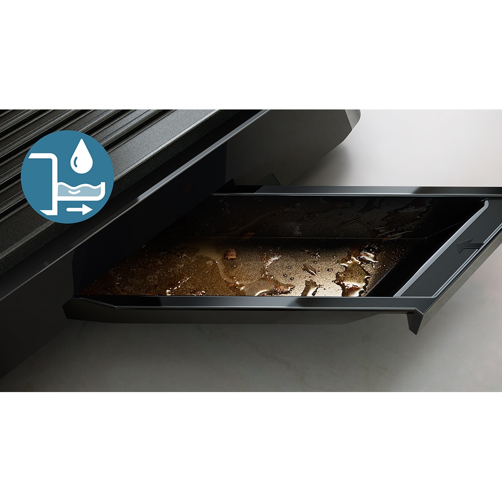 Gratar electric PHILIPS Seria 5000 HD630190, 2200W, argintiu-negru 