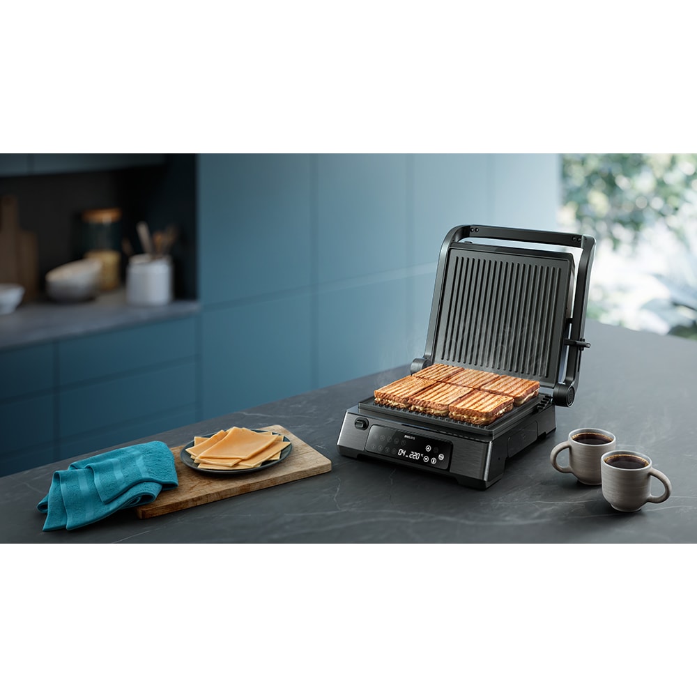 Gratar electric PHILIPS Seria 7000 HD6307/70, 2200W, negru 