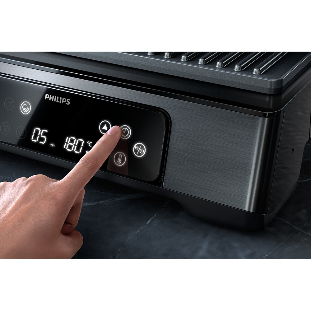 Gratar electric PHILIPS Seria 7000 HD6307/70, 2200W, negru 