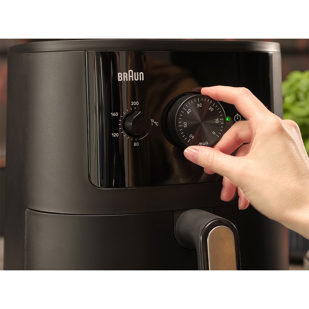 Friteuza cu aer cald BRAUN Multifry 3 HF3000, 4.3l, 1.2kg, 1500W, negru-argintiu