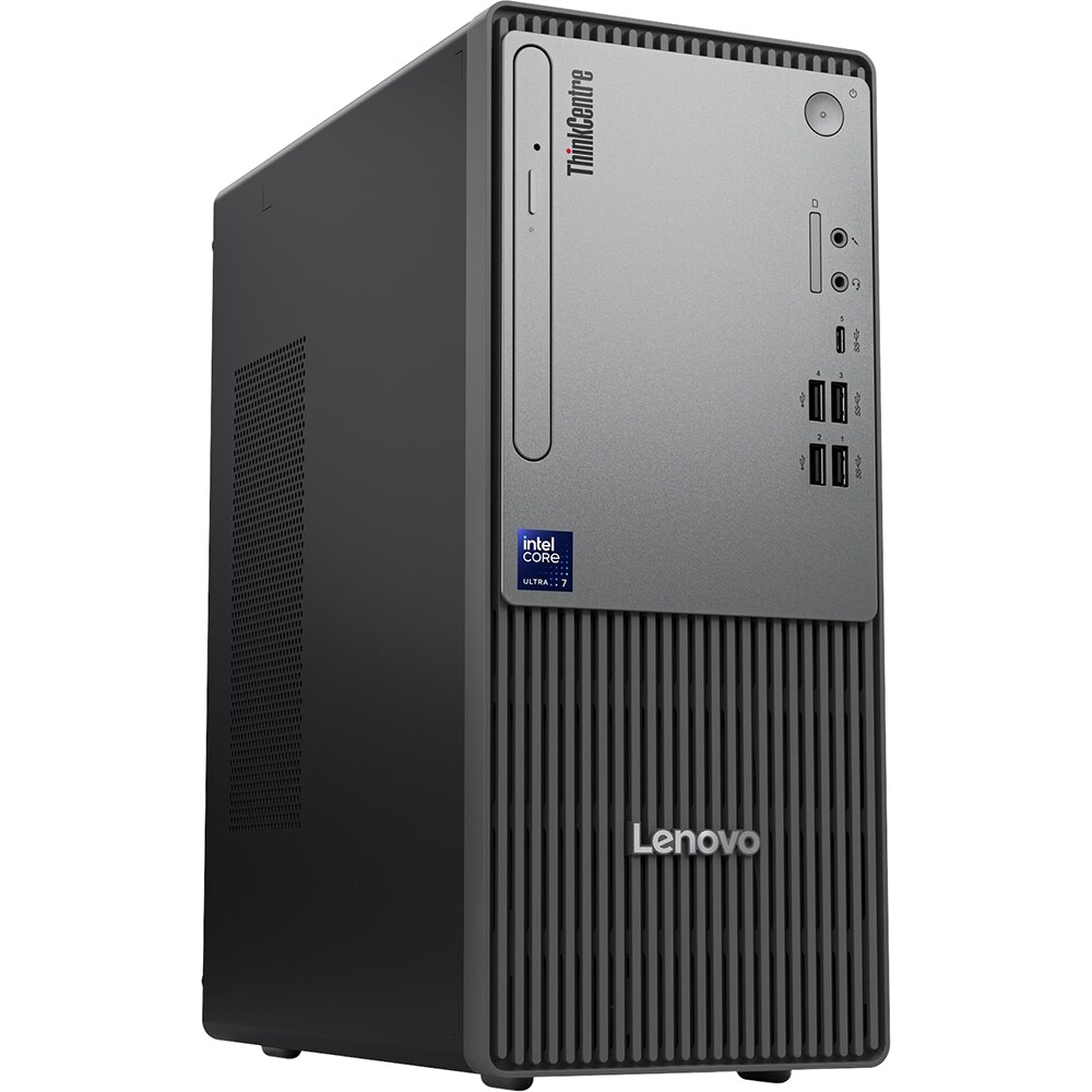 Sistem Desktop LENOVO ThinkCentre neo 50t Gen 6, Intel Core Ultra 7 265 pana la 5.3GHz, 16GB, SSD 512GB, Intel Graphics, Free DOS