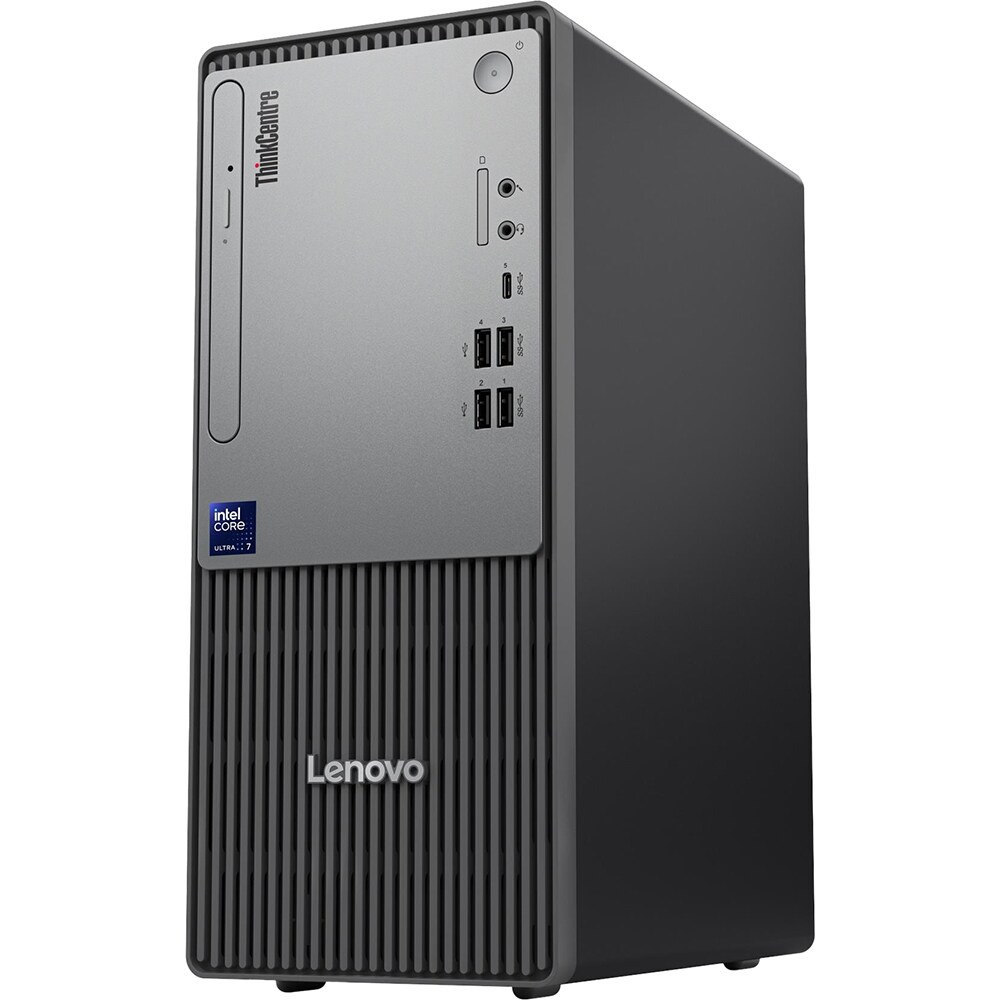 Sistem Desktop LENOVO ThinkCentre neo 50t Gen 6, Intel Core Ultra 7 265 pana la 5.3GHz, 16GB, SSD 512GB, Intel Graphics, Free DOS