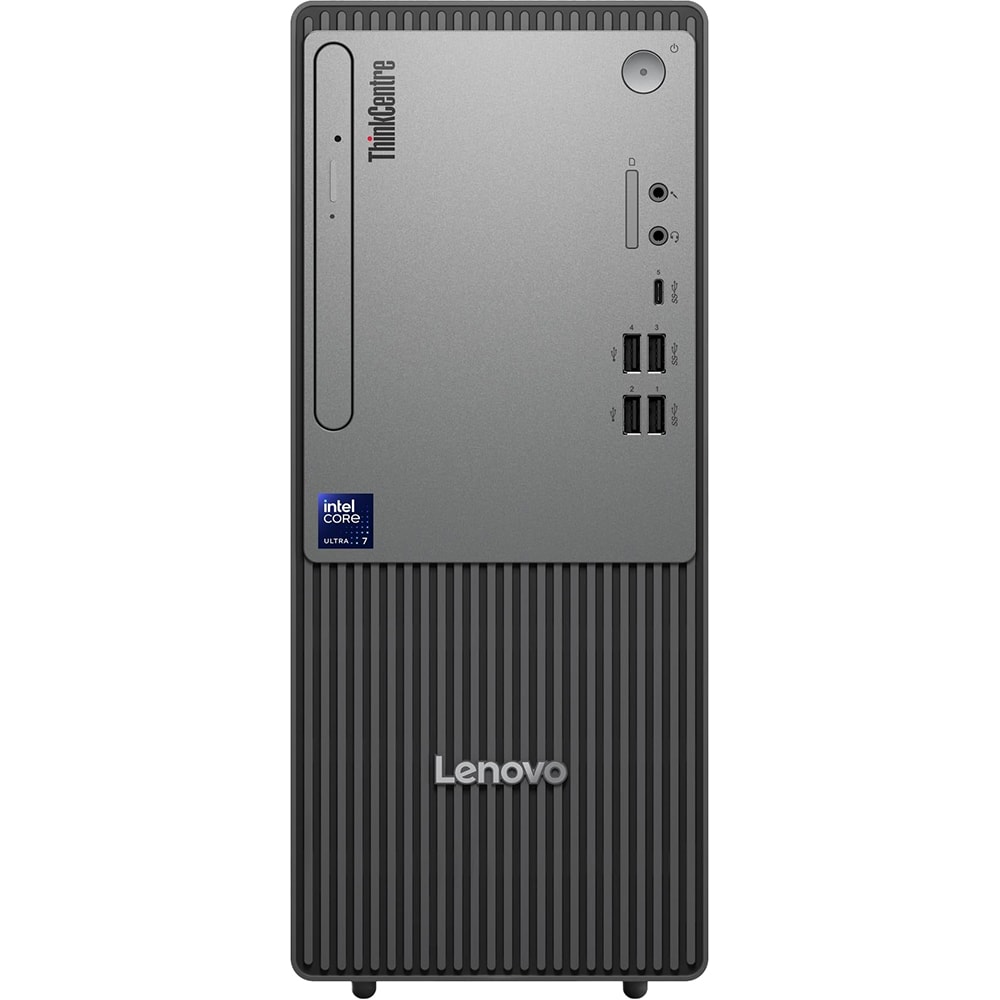 Sistem Desktop LENOVO ThinkCentre neo 50t Gen 6, Intel Core Ultra 7 265 pana la 5.3GHz, 16GB, SSD 512GB, Intel Graphics, Free DOS