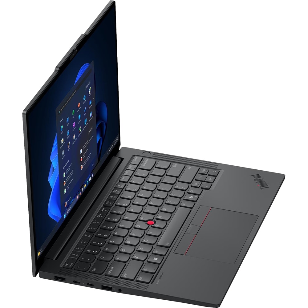 Laptop LENOVO ThinkPad E14 Gen 7, AMD Ryzen 5 220 pana la 4.9GHz, 14" WUXGA, 16GB, SSD 512GB, AMD Radeon 740M, Windows 11 Pro, Black