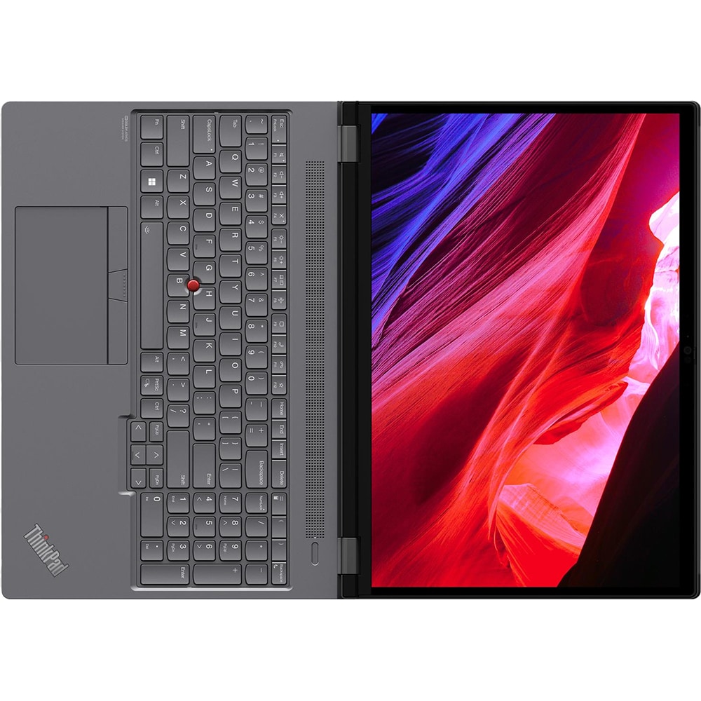 Laptop LENOVO ThinkPad P16 Gen 2, Intel Core i7-14700HX pana la 5.5GHz, 16" WQXGA, 64GB, 1TB, NVIDIA RTX PRO 5000 Blackwell Generation, Windows 11 Pro, Storm Grey-Villi Black