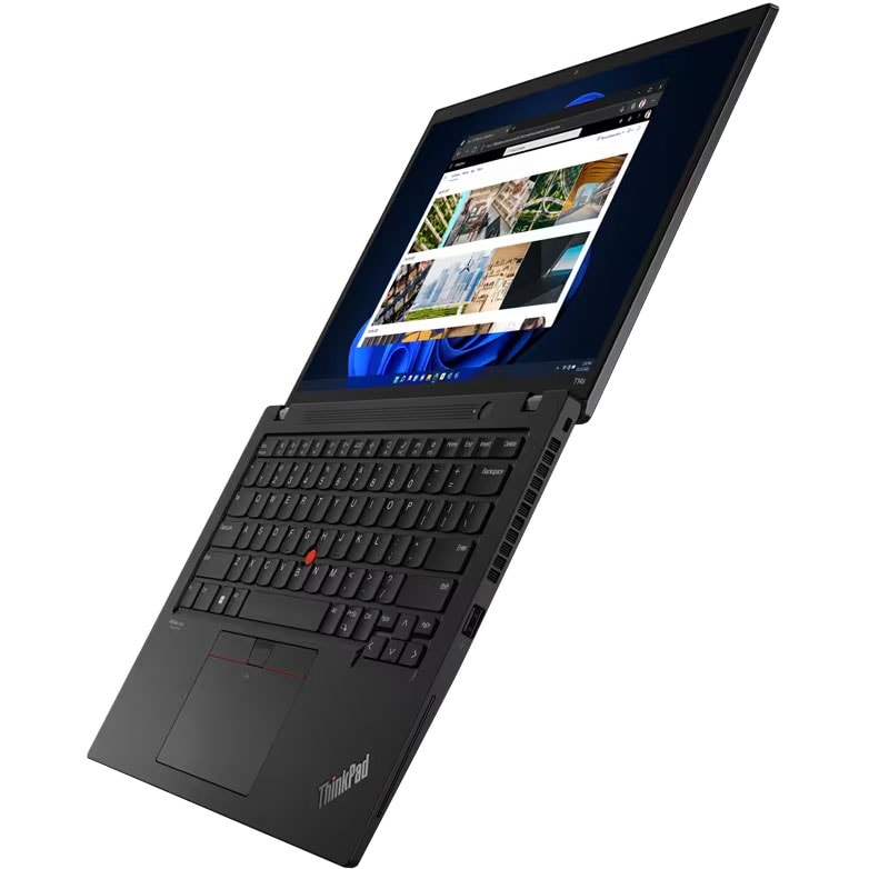 Laptop LENOVO ThinkPad T14s Gen 3, Intel Core i7-1260P pana la 4.7GHz, 14" WUXGA, 16GB, SSD 1TB, Intel Iris Xe Graphics, Windows 11 Pro, negru