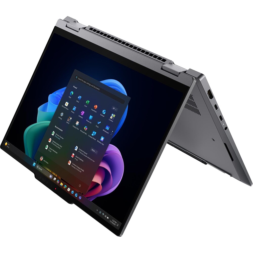 Laptop 2 in 1 LENOVO ThinkPad X1 Gen 11 Aura Edition, Intel Core Ultra 7 355 pana la 4.7GHz, 14" WUXGA Touch, 32GB, SSD 512GB, Intel Graphics, Windows 11 Pro, gri