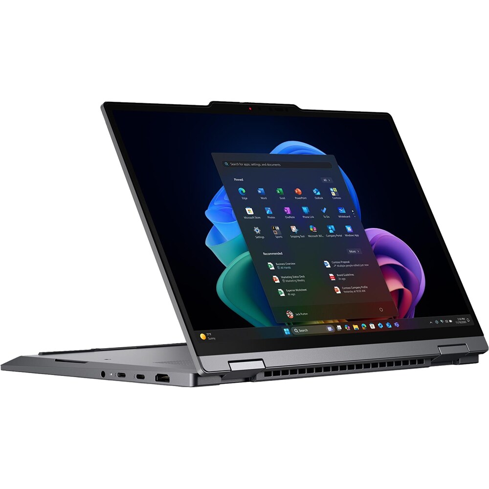 Laptop 2 in 1 LENOVO ThinkPad X1 Gen 11 Aura Edition, Intel Core Ultra 7 355 pana la 4.7GHz, 14" WUXGA Touch, 32GB, SSD 512GB, Intel Graphics, Windows 11 Pro, gri