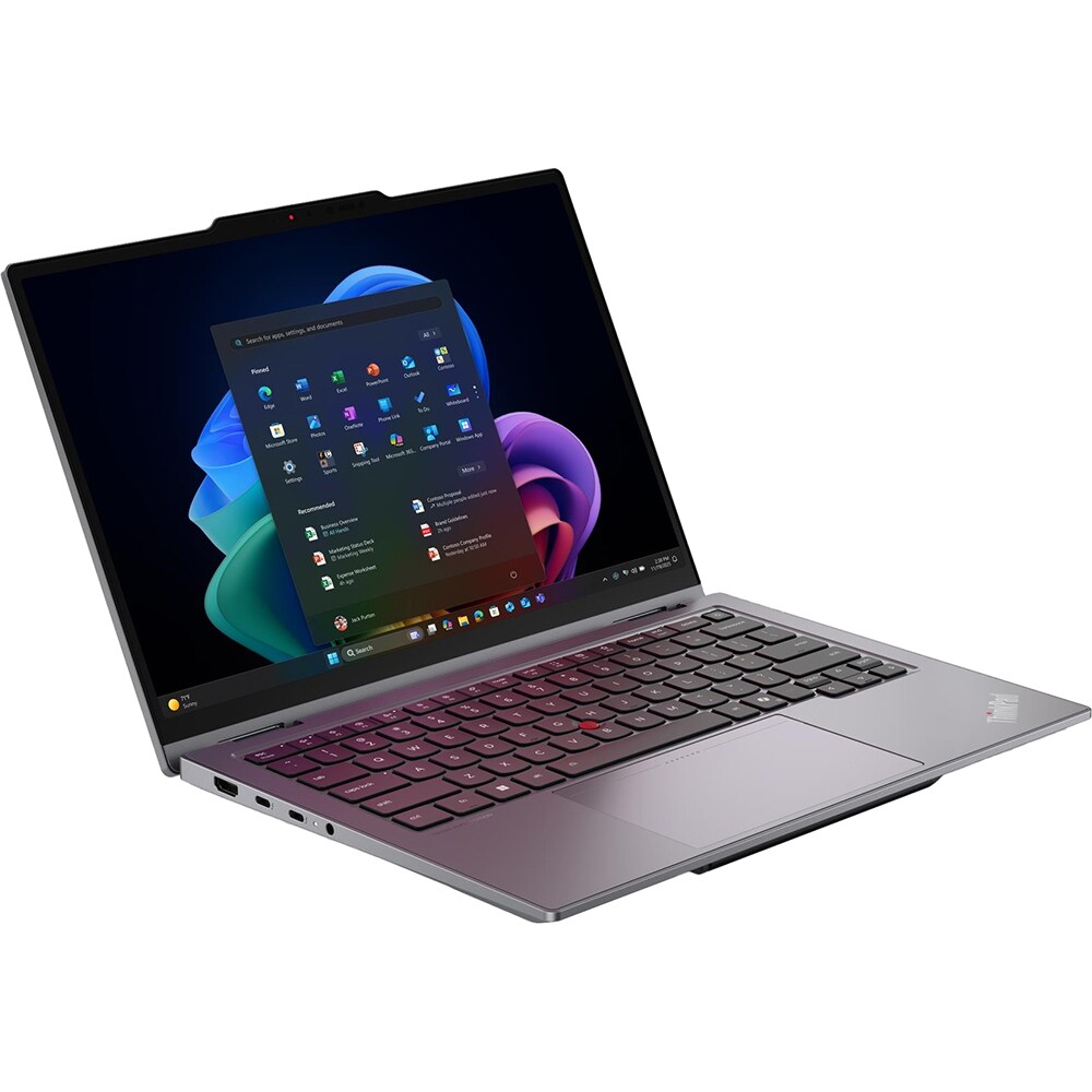 Laptop 2 in 1 LENOVO ThinkPad X1 Gen 11 Aura Edition, Intel Core Ultra 7 355 pana la 4.7GHz, 14" WUXGA Touch, 32GB, SSD 512GB, Intel Graphics, Windows 11 Pro, gri