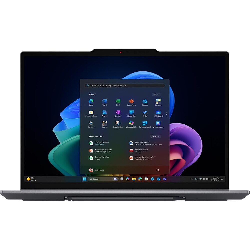 Laptop 2 in 1 LENOVO ThinkPad X1 Gen 11 Aura Edition, Intel Core Ultra 7 355 pana la 4.7GHz, 14" WUXGA Touch, 32GB, SSD 512GB, Intel Graphics, Windows 11 Pro, gri