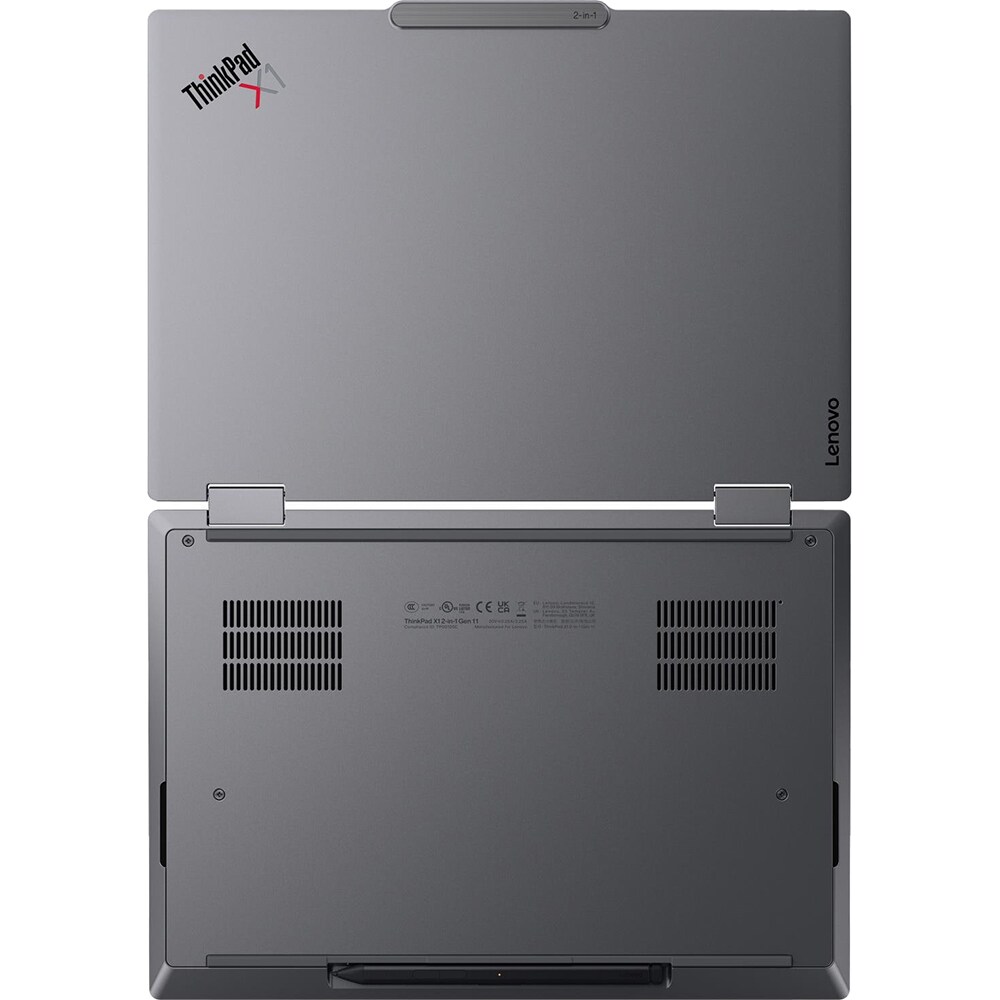 Laptop 2 in 1 LENOVO ThinkPad X1 Gen 11 Aura Edition, Intel Core Ultra 7 355 pana la 4.7GHz, 14" WUXGA Touch, 32GB, SSD 512GB, Intel Graphics, Windows 11 Pro, gri