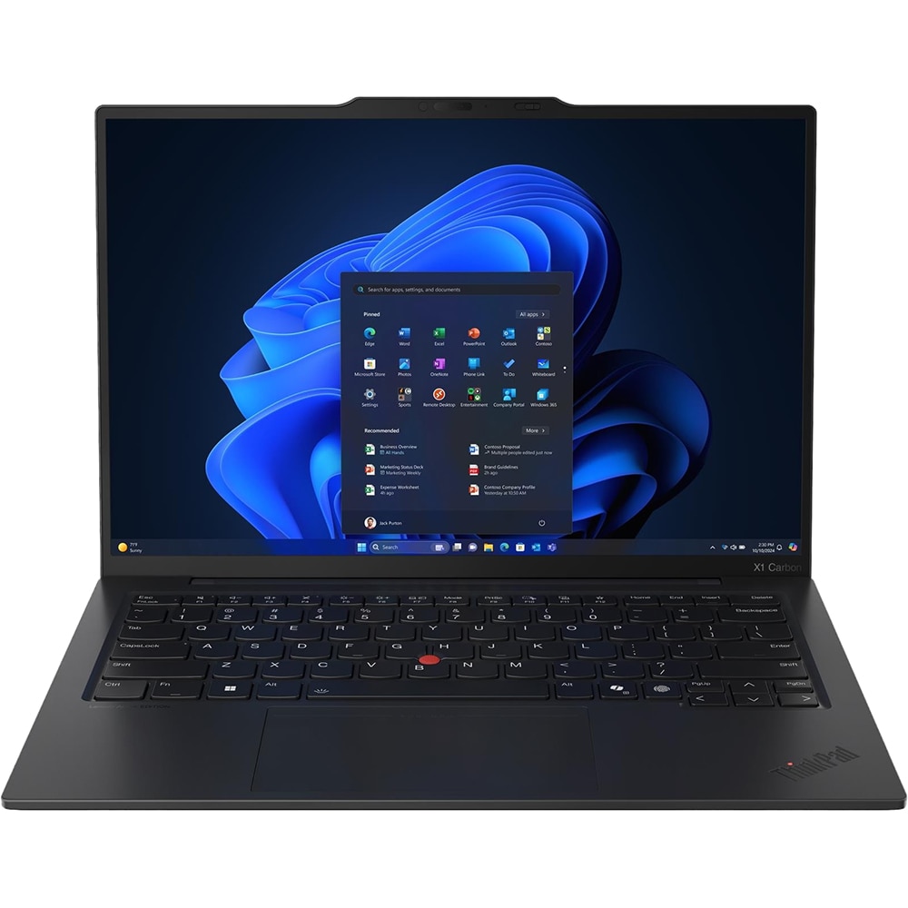 Laptop LENOVO ThinkPad X1 Carbon Gen 13 Aura Edition, Intel Core Ultra 7 265U pana la 5.3GHz, 14" 2.8K Touch, 64GB, SSD 2TB, Intel Graphics, Windows 11 Pro, negru