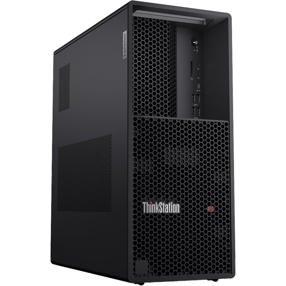 Sistem Desktop LENOVO ThinkStation P3 Tower Gen 2, Intel Core Ultra 7 265K pana la 5.5GHz, 64GB, SSD 1TB, Intel Graphics, Windows 11 Pro