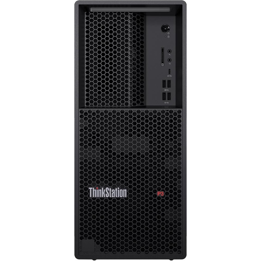 Sistem Desktop LENOVO ThinkStation P3 Tower Gen 2, Intel Core Ultra 7 265K pana la 5.5GHz, 64GB, SSD 1TB, Intel Graphics, Windows 11 Pro