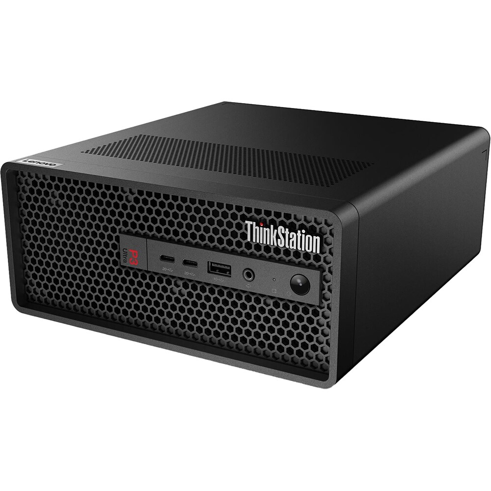 Sistem Desktop LENOVO ThinkStation P3 Ultra SFF G2, Intel Core Ultra 9 285 pana la 5.6GHz, 64GB, SSD 1TB, NVIDIA RTX 4000 SFF Ada 20GB, Windows 11 Pro
