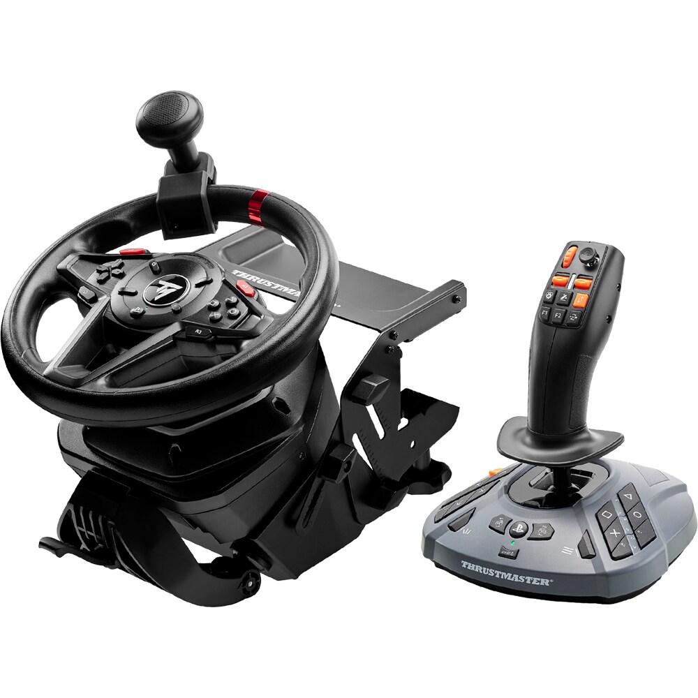 Volan Gaming THRUSTMASTER T128 pedale+schimbator, PS5/PS4/PC, negru