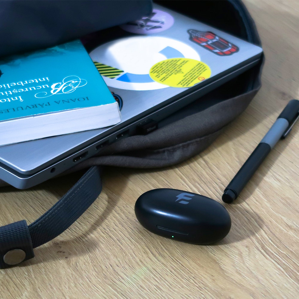 Casti E-BODA Thunder Sound, True Wireless Bluetooth, In-ear, Microfon, negru