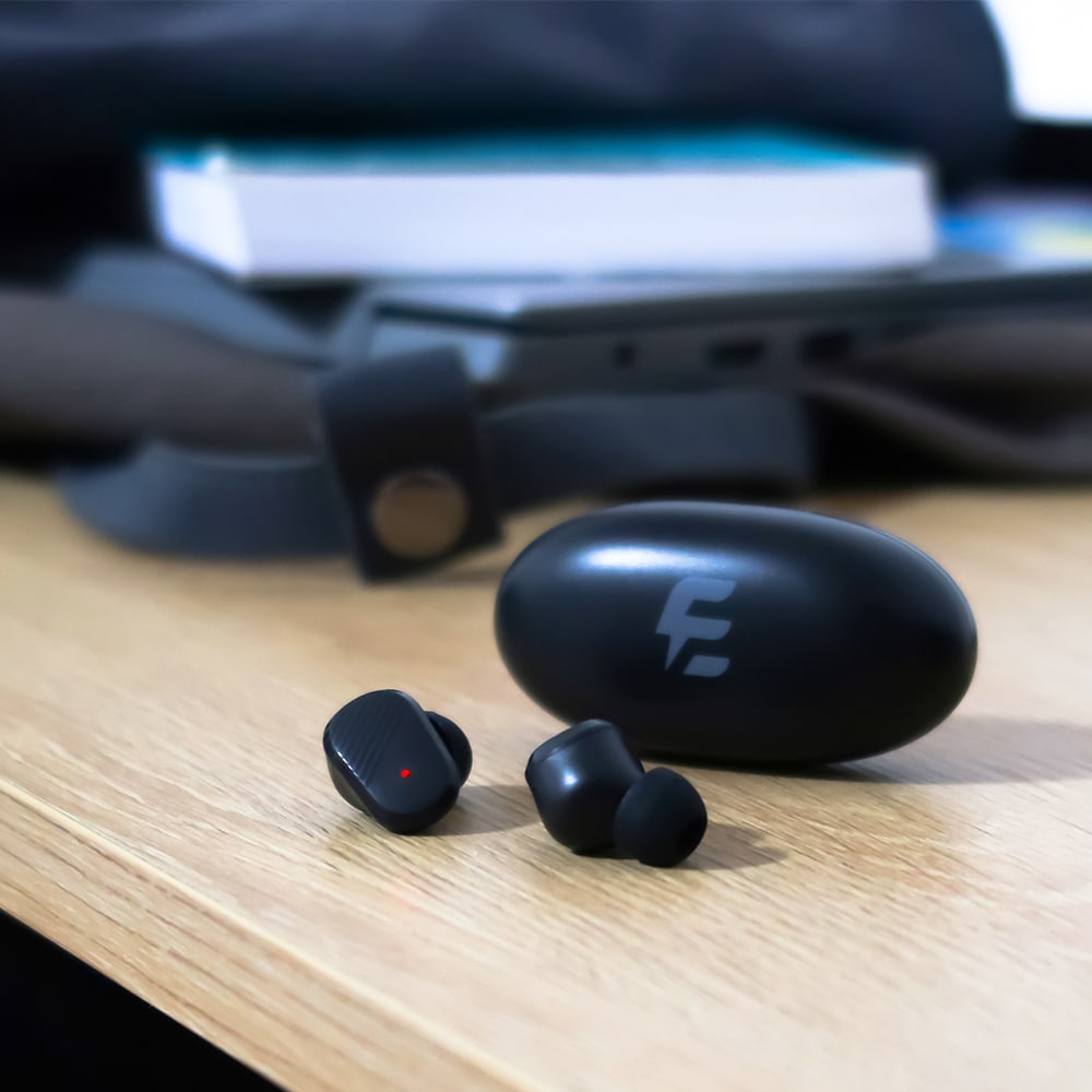 Casti E-BODA Thunder Sound, True Wireless Bluetooth, In-ear, Microfon, negru