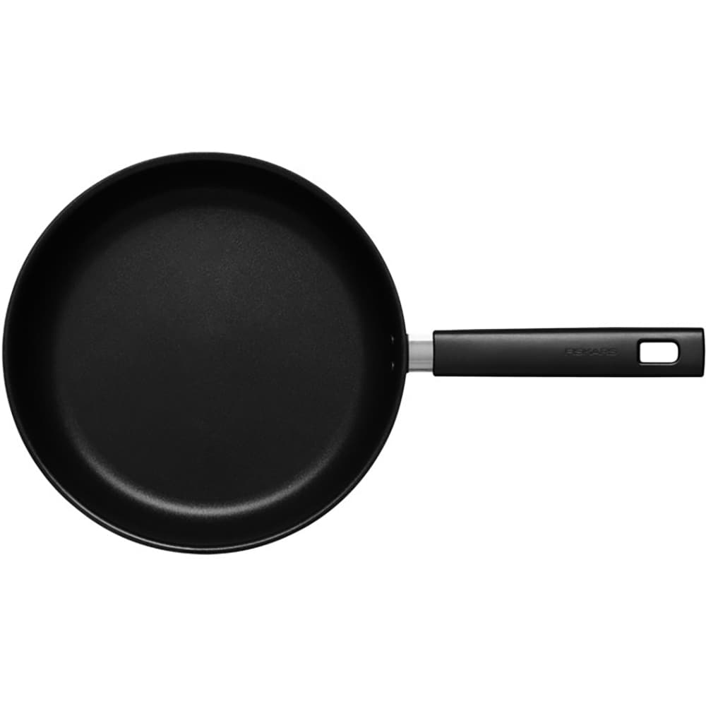 Tigaie antiaderenta FISKARS Hard Face, 28 cm, aluminiu, negru