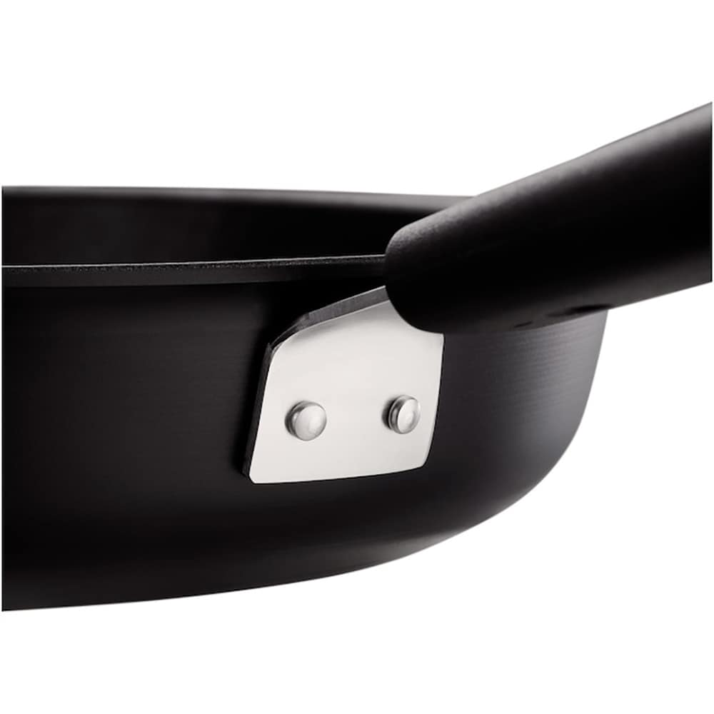 Tigaie cu capac antiaderenta FISKARS Hard Face, 24 cm, aluminiu, negru