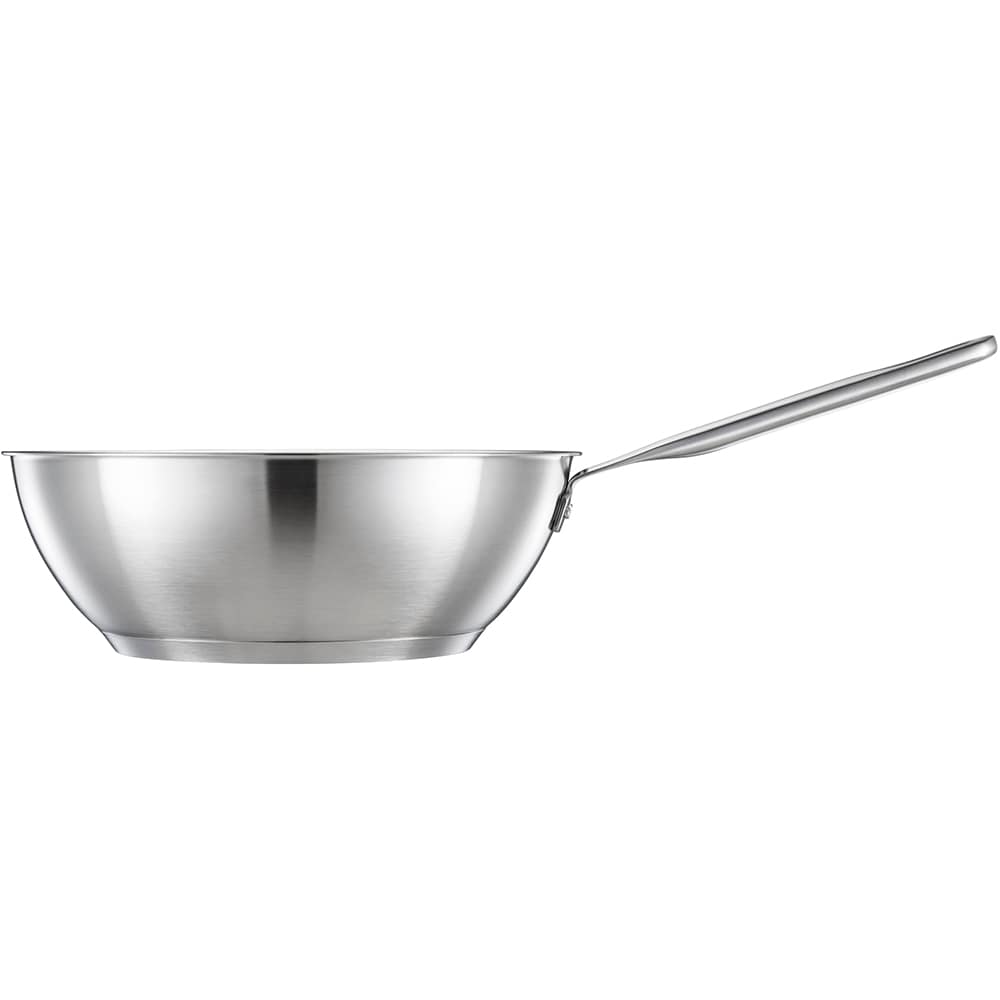 Tigaie wok FISKARS All Steel Pure, 28 cm, otel inoxidabil, argintiu