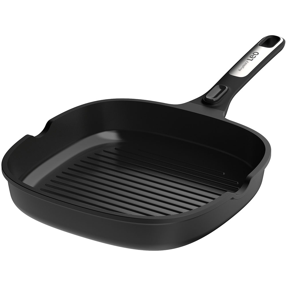 Tigaie grill BERGHOFF Phantom, 26cm, aluminiu, negru
