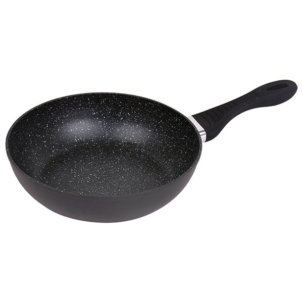 Tigaie marmorata MYRIA MY4147, 28cm, aluminiu, negru