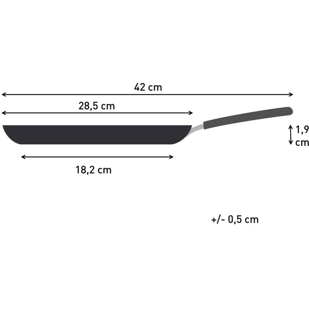 Tigaie clatite TEFAL Inima B0141002, 25 cm, aluminiu, Thermo-Signal, invelis antiaderent, rosu