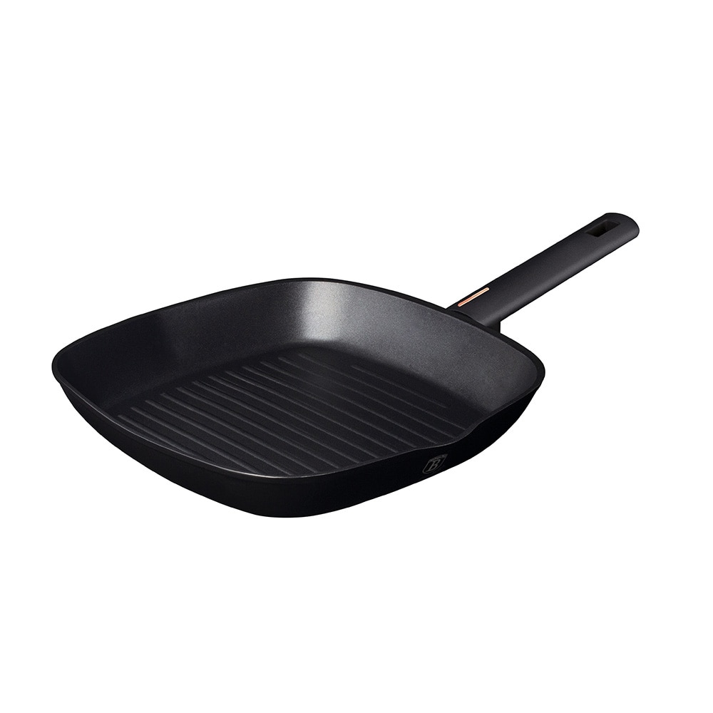 Tigaie Grill BERLINGER HAUS Monaco Collection BH7092, 2.1l, 28x28cm, aluminiu, negru