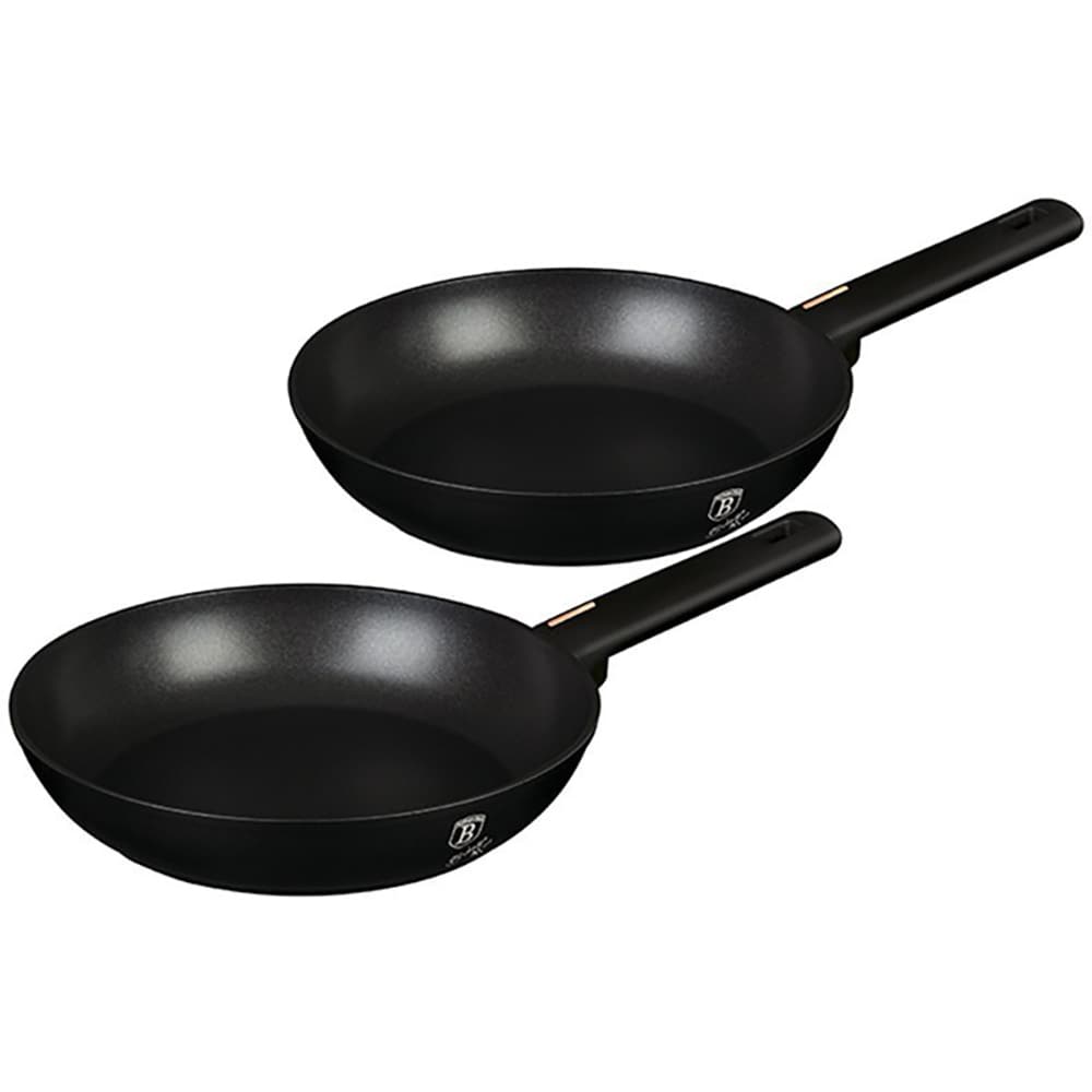 Set tigai BERLINGER HAUS Monaco Collection BH7096, 3 piese, 1-2.4l, 20-28cm, aluminiu, negru