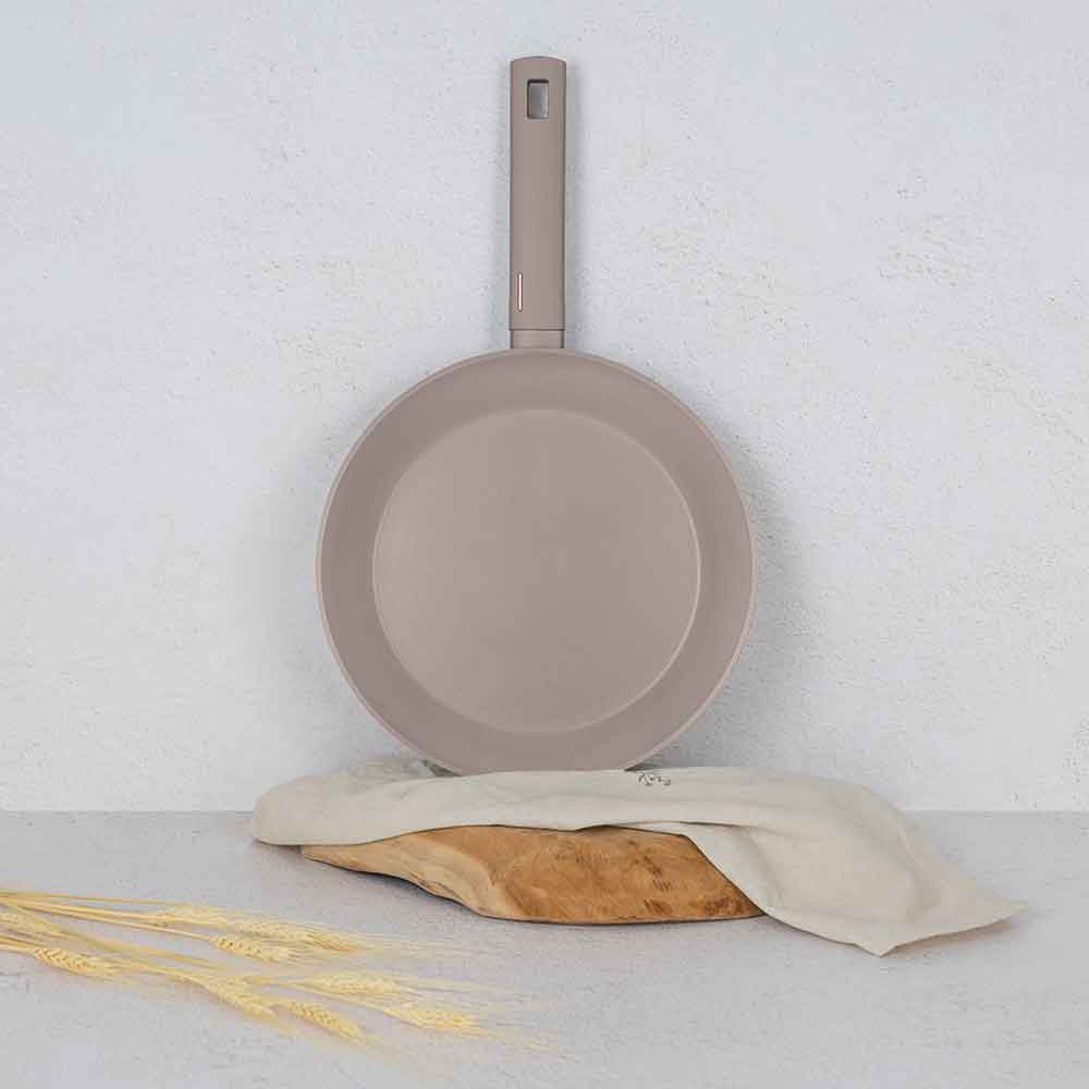 Tigaie BERLINGER HAUS BH 8084 Taupe Collection, 28cm, aluminiu, gri