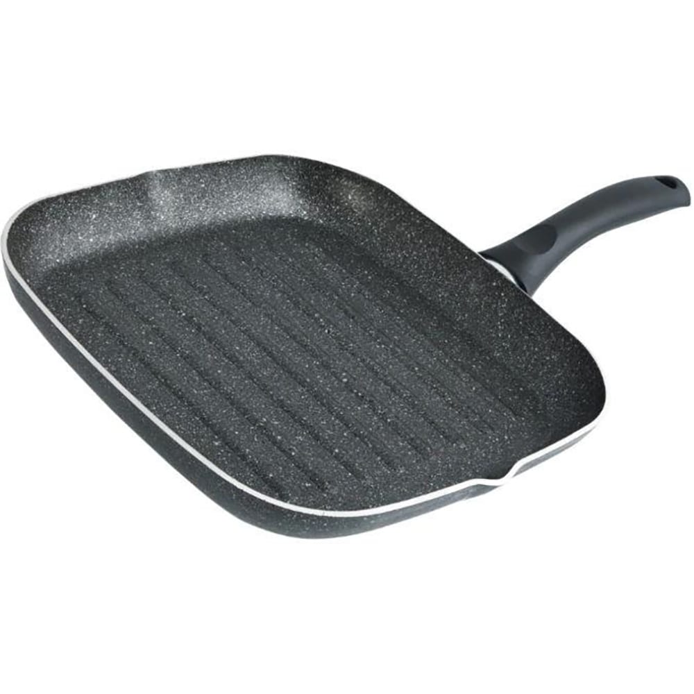 Tigaie grill STUDIO CASA Pepita Granit, 28x28cm, aluminiu, gri