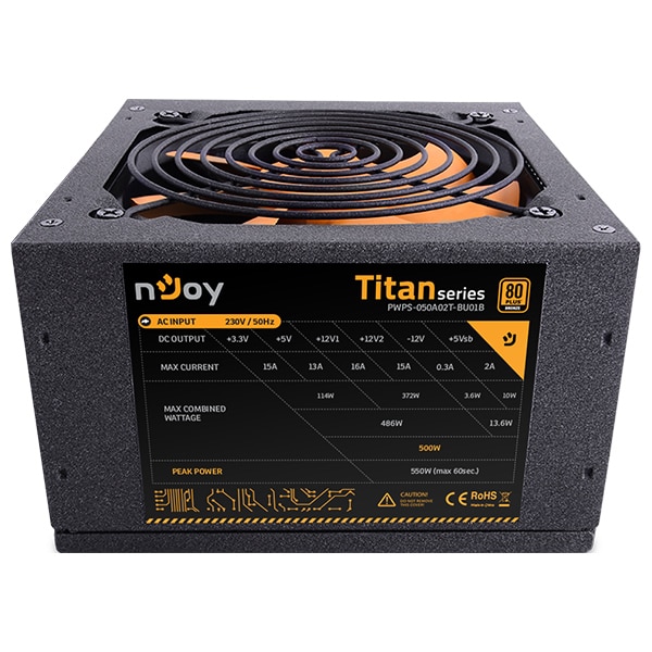 Sursa PC NJOY Titan 500, 500W, 80 Plus Bronze