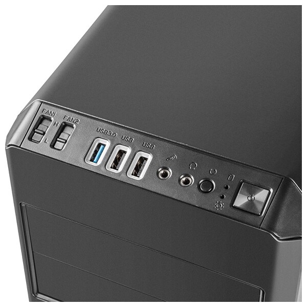 Carcasa PC GENESIS Titan 550, USB 3.0, fara sursa, negru