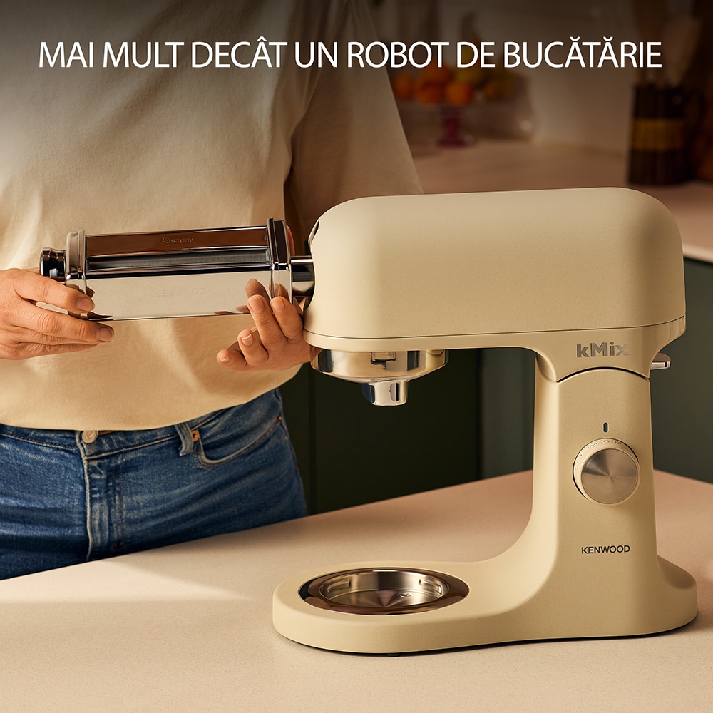 Robot de bucatarie KENWOOD kMiX KMX751ACR, vas 5l, 1000W, 6 trepte viteza, bej
