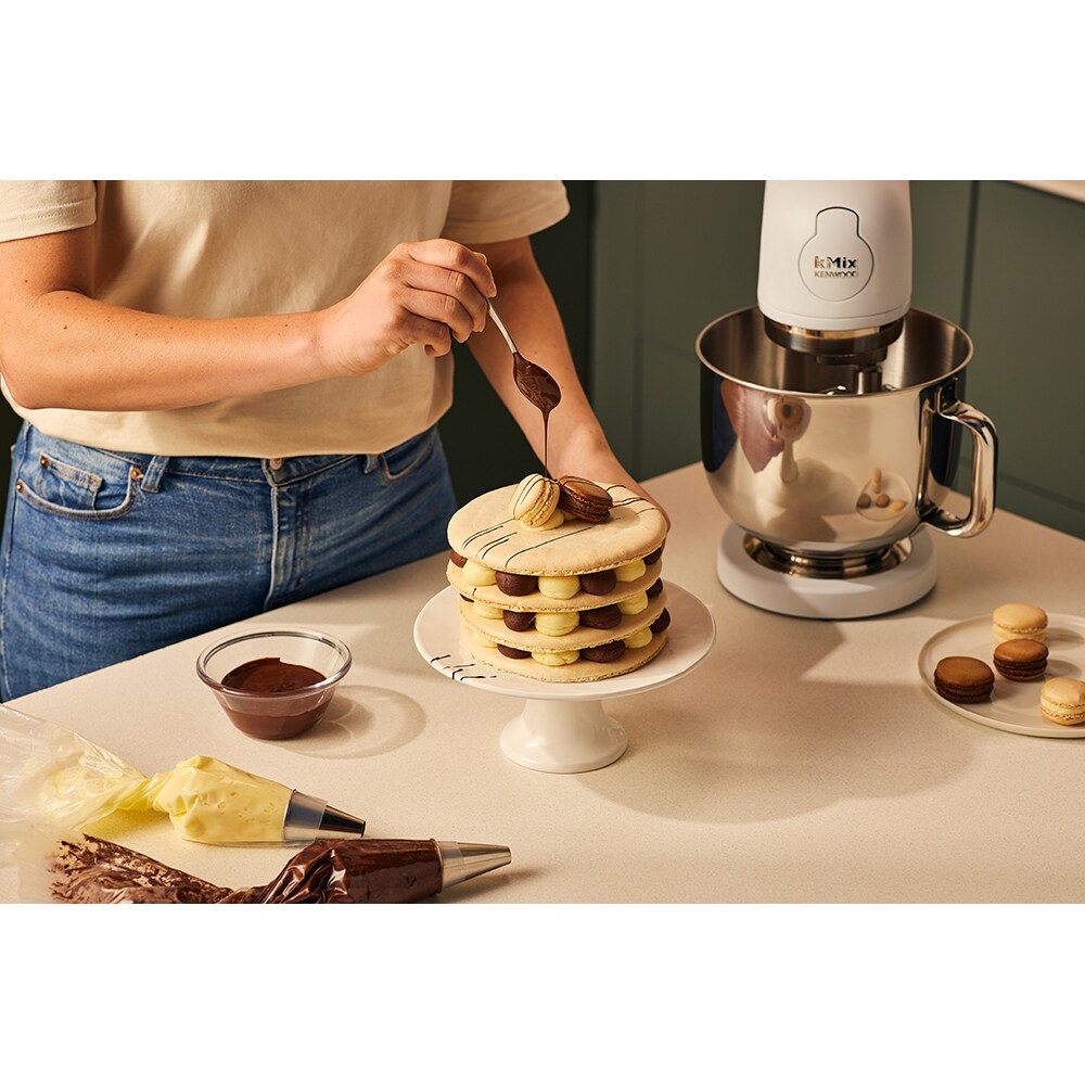 Robot de bucatarie KENWOOD kMiX KMX751AWH, vas 5l, 1000W, 6 trepte viteza, alb