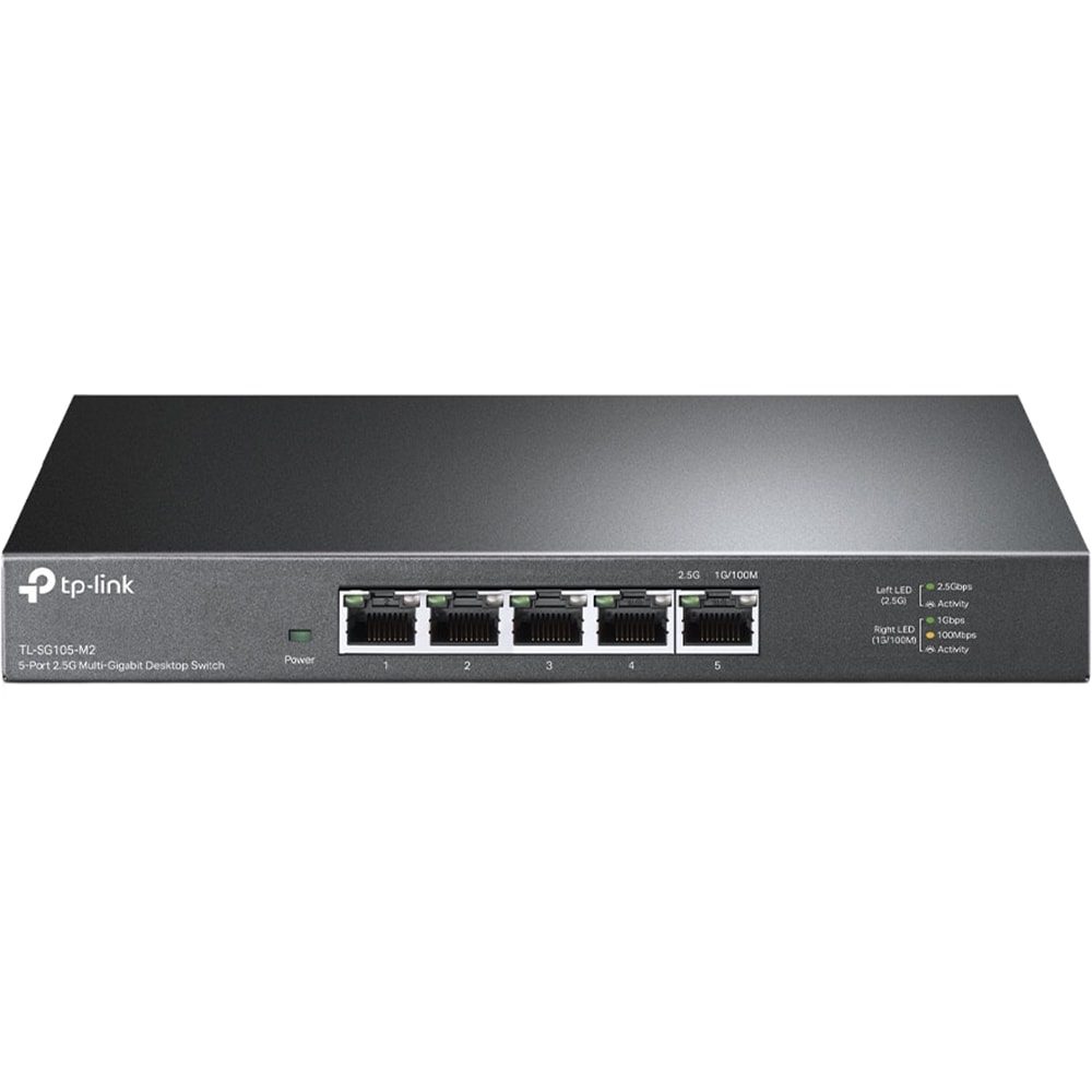 Switch TP-LINK TL-SG105-M2, 5 porturi, 2.5 Gbp, negru