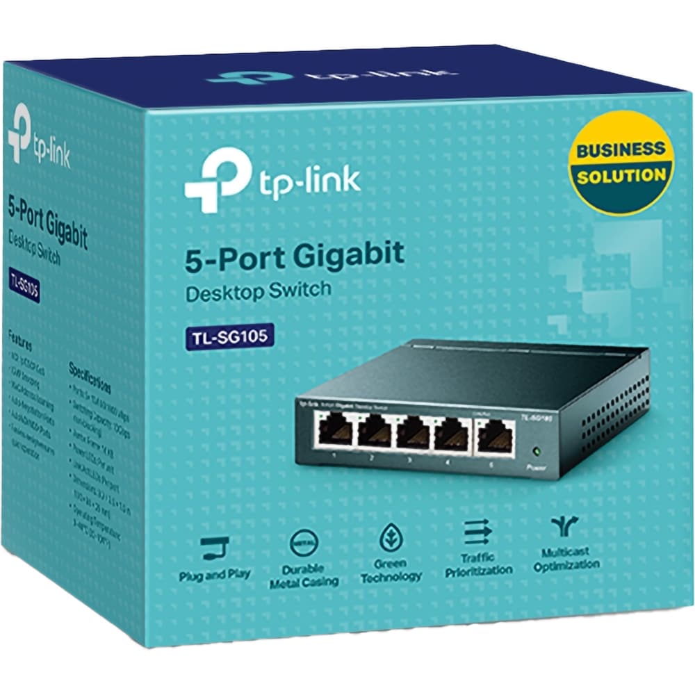 Switch TP-LINK TL-SG105, 5 porturi Gigabit, negru