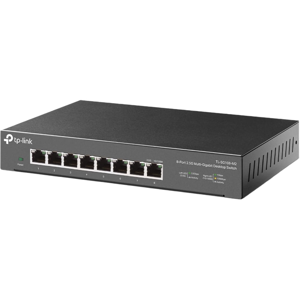 Switch TP-LINK TL-SG108-M2, 8 porturi, 2.5 Gbp, negru
