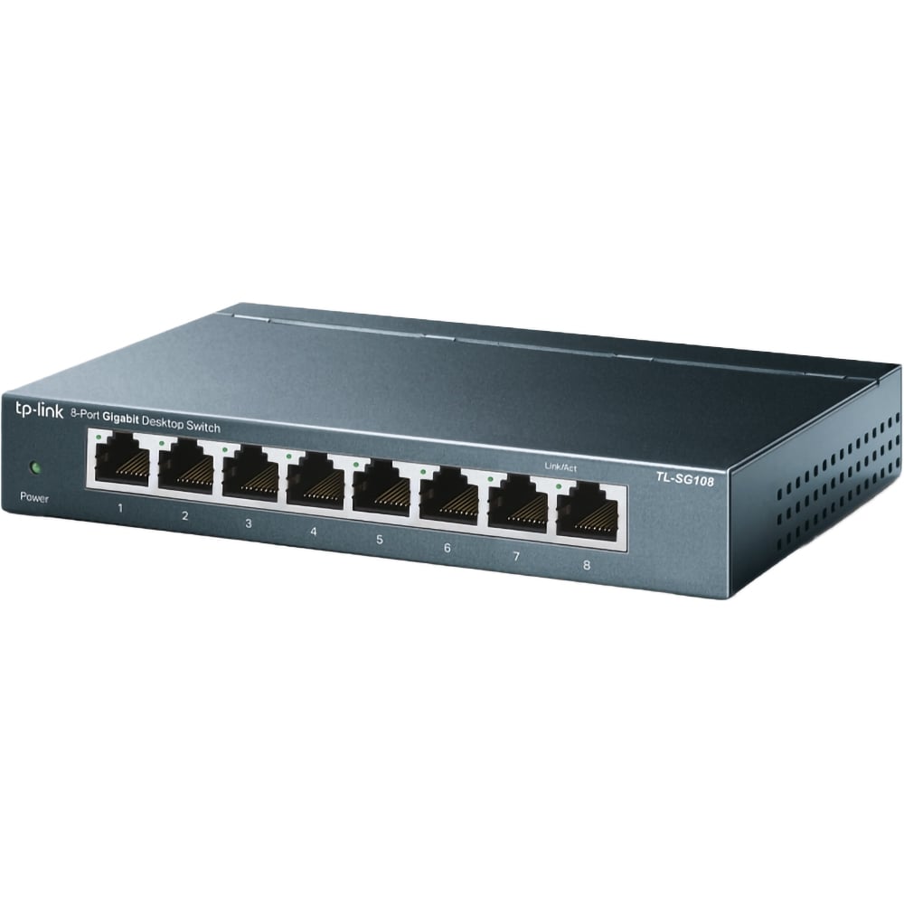 Switch TP-LINK TL-SG108, 5 porturi Gigabit, negru