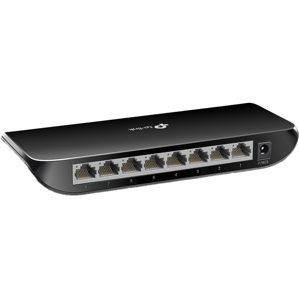 Switch TP-LINK TL-SG1008D, 8 porturi, Gigabit, negru