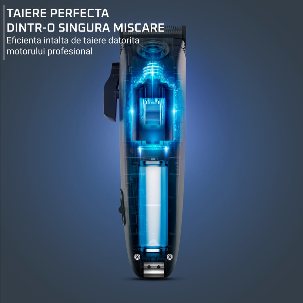 Aparat de tuns ROWENTA Barber Experience TN1551E0, acumulator, 3-25 mm, albastru