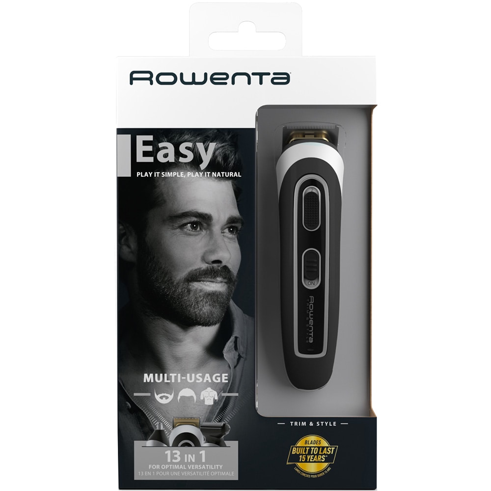 Aparat de tuns ROWENTA Trim&Style TN9140F4, acumulator, 0.5-18mm, negru