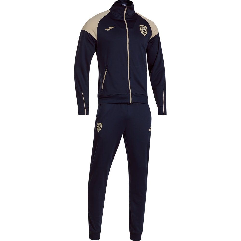 Trening fotbal de prezentare JOMA Echipa Nationala de Fotbal a Romaniei 2025, marimea XL, crem-bleumarin