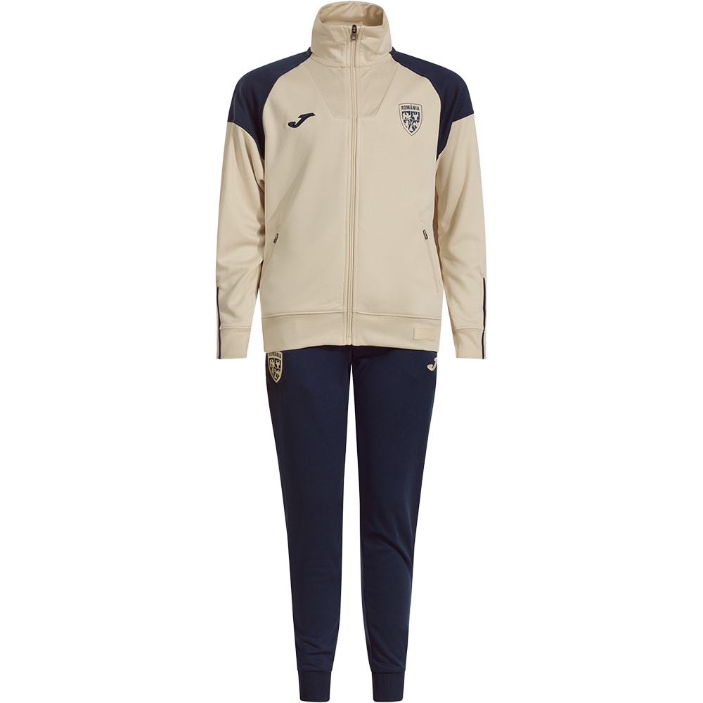 Trening fotbal de prezentare pentru copii JOMA Echipa Nationala de Fotbal a Romaniei 2025, marimea 4XS, crem-bleumarin