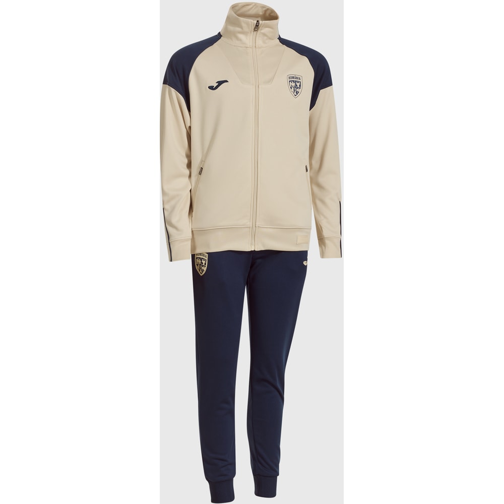 Trening fotbal de prezentare pentru copii JOMA Echipa Nationala de Fotbal a Romaniei 2025, marimea 4XS, crem-bleumarin