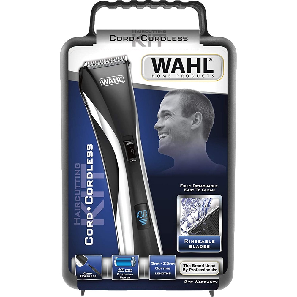 Aparat de tuns cu/fara fir WAHL Hybrid LCD 9697-1016, 3-25 mm, 60 min autonomie, negru
